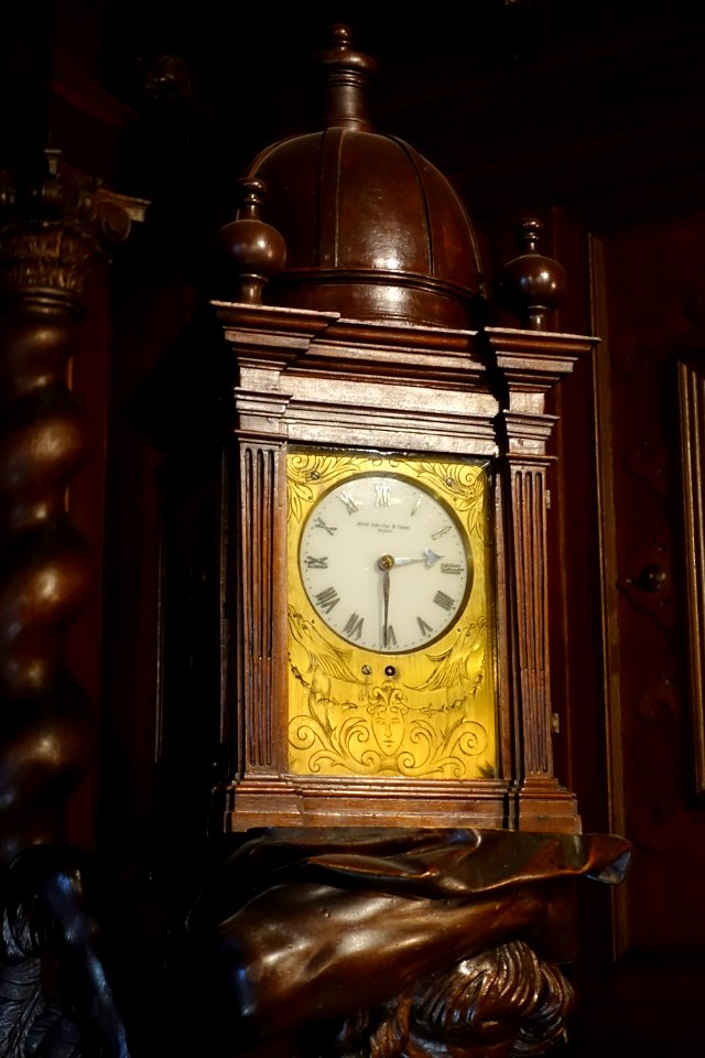 Clock, John Smith & Sons, Derby - Oak Room, Chatsworth House - Derbyshire, England - DSC03051