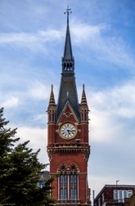 Clock tower, Midland Hotel, St Pancras Station, London, England, GB, IMG 4985 edit
