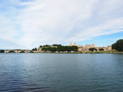 City wall river rhône