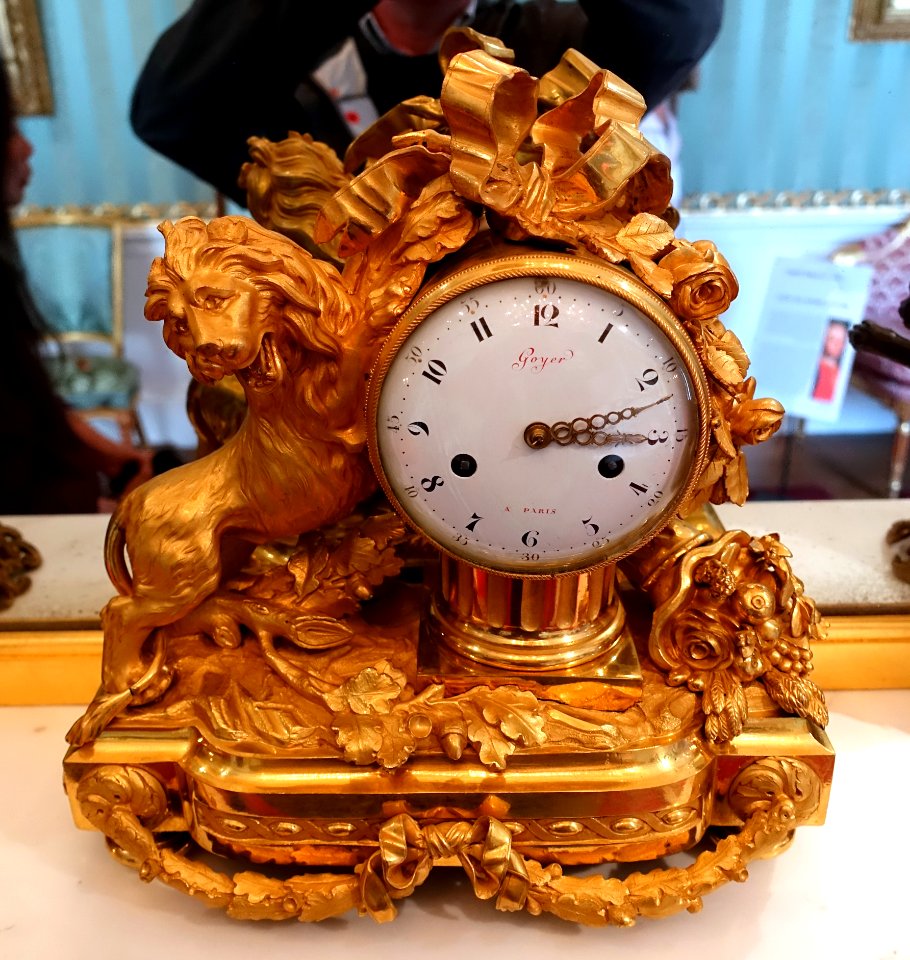 Clock, Goyer a Paris - South Sketch Gallery, Chatsworth House - Derbyshire, England - DSC03265