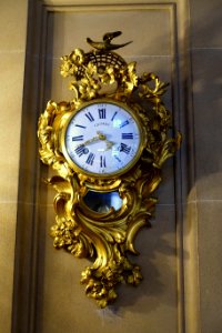 Clock, Gilbert, Paris, perhaps Louis XV era - Entrance Hall, Chatsworth House - Derbyshire, England - DSC02988