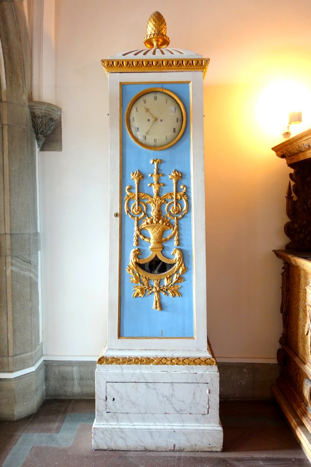 Clock with musical works, by Per (Petter) Strands, Stockholm, c. 1800 - Nordiska museet - Stockholm, Sweden - DSC09903