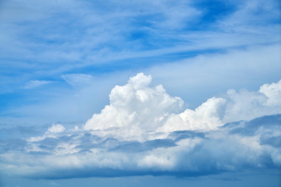 White white clouds summer