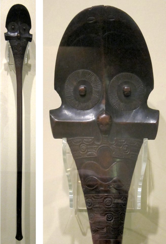 Club, French Polynesia, Marquesas Islands, wood, Honolulu Academy of Arts