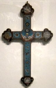 Cloisonne cross from China, 18th century, Qing dynasty, HAA