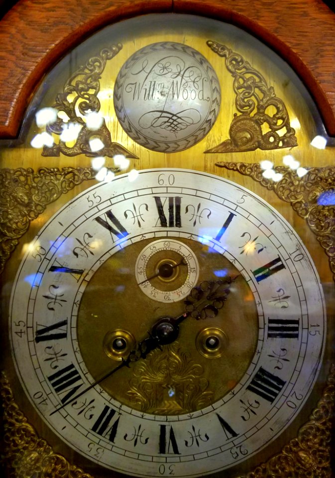 Clock face, Willm. Wood - Pember Library and Museum - Granville, New York - 20180224 144735