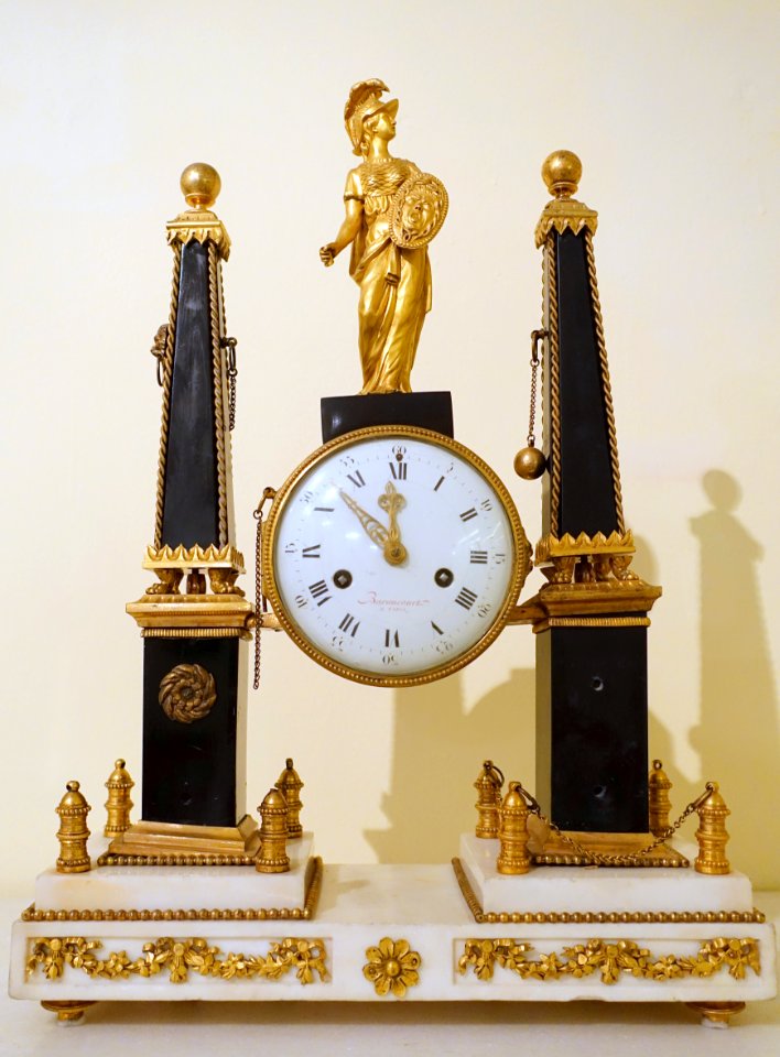 Clock with obelisks, Barancourt, Paris - Museo Nacional de Artes Decorativas - Madrid, Spain - DSC08379
