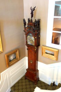 Clock in front stairway - Longfellow National Historic Site - DSC04834