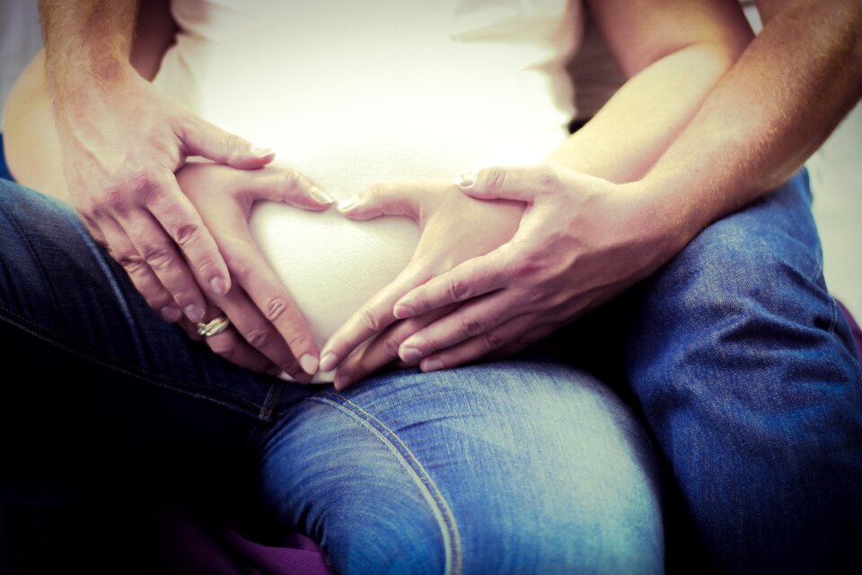 Human belly pregnancy