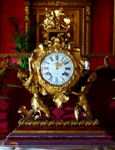 Clock by Noel Baltazar and Charles-Michel Cochois, Paris,1745-1749 - Waddesdon Manor - Buckinghamshire, England - DSC07608