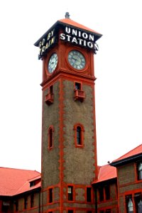 Clock tower - Portland Union Station - Portland, Oregon - DSC01154