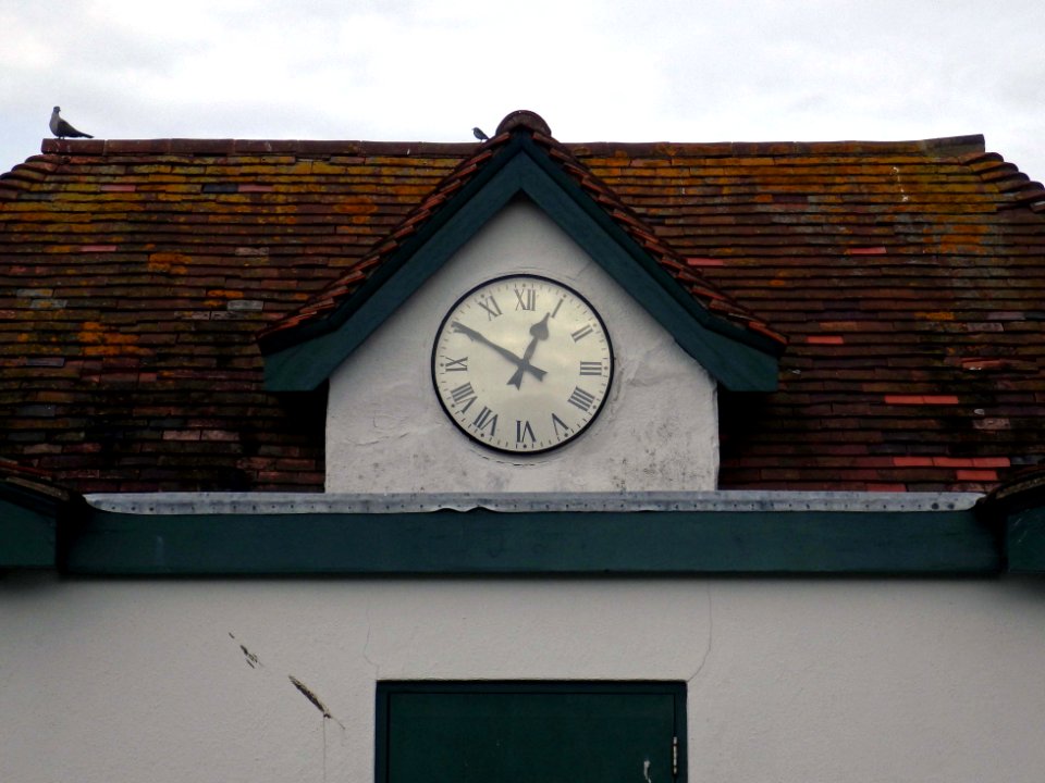 Clock, Bowling Sports Pavilion, Egerton Park, Bexhill