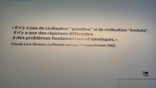 CLS citation "La pensée sauvage" - musée de l'homme - Paris