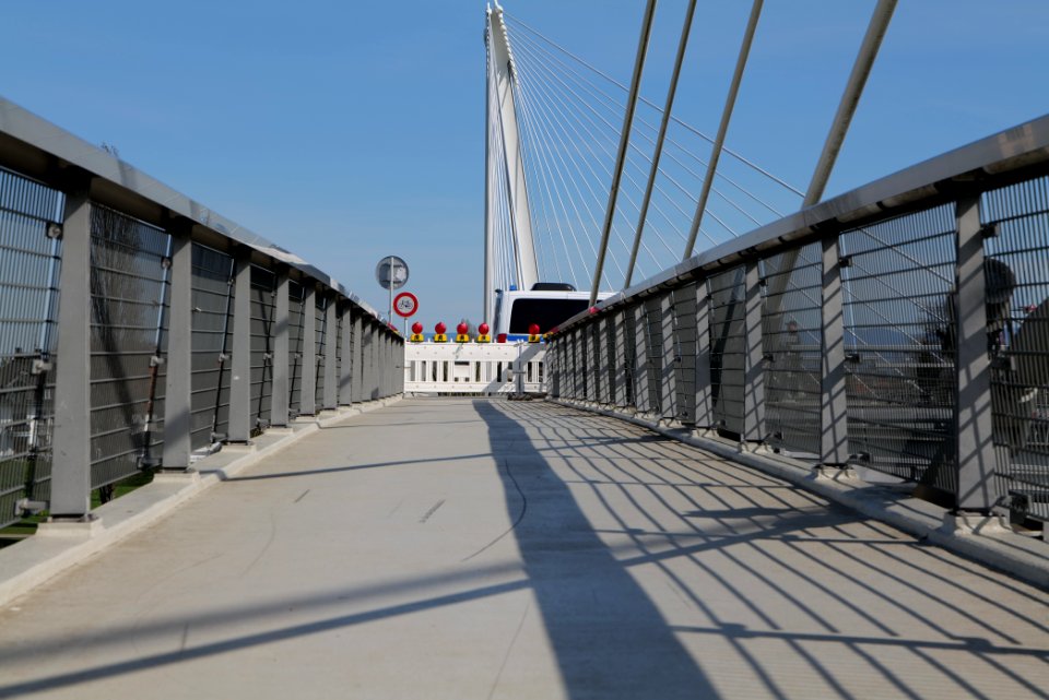 Closed Bridge of the two riverbanks Kehl Strasbourg 2020-03-01 02