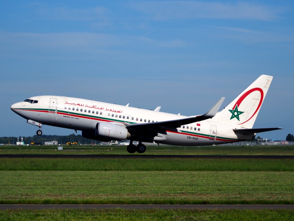 CN-ROD Royal Air Maroc Boeing 737-7B6(WL) - cn 33062 takeoff from Schiphol (AMS - EHAM), The Netherlands, 11june2014, pic-1