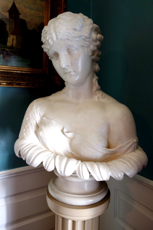 Clytie, painted plaster copy, Boston - Longfellow National Historic Site - DSC04692