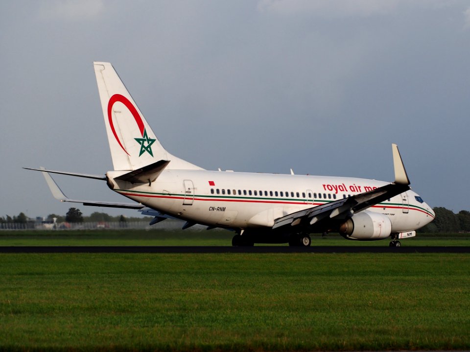 CN-RNM Royal Air Maroc Boeing 737-2B6C, 11Aug2014, landing at Schiphol (AMS - EHAM), The Netherlands, pic4