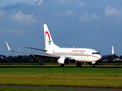 CN-RNM Royal Air Maroc Boeing 737-2B6C, 11Aug2014, landing at Schiphol (AMS - EHAM), The Netherlands, pic1