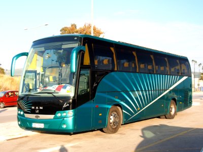 Coach bus in Lefkada, MAN, pic1