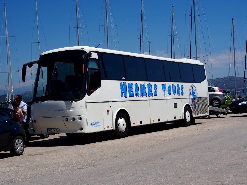 Coach bus in Lefkada, Bova, Hermes Tours