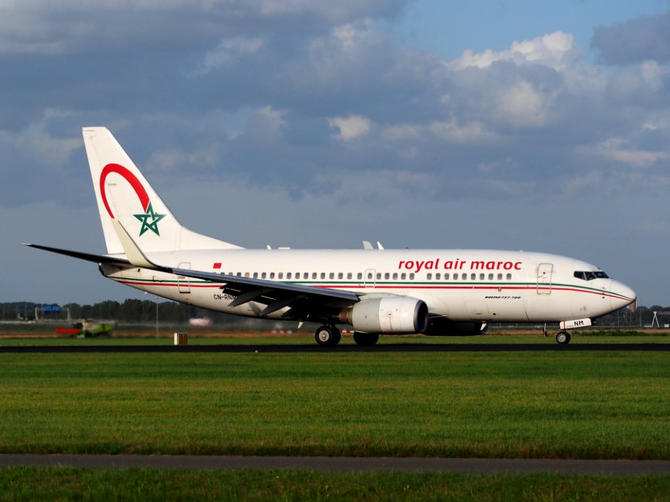 CN-RNM Royal Air Maroc Boeing 737-2B6C, 11Aug2014, landing at Schiphol (AMS - EHAM), The Netherlands, pic3