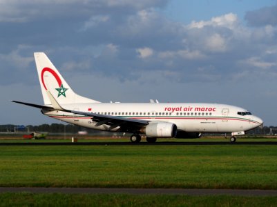 CN-RNM Royal Air Maroc Boeing 737-2B6C, 11Aug2014, landing at Schiphol (AMS - EHAM), The Netherlands, pic3