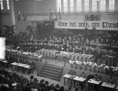 CNV 40-jaar, overzicht Rode Ruppert (voorzitter), Bestanddeelnr 903-4648