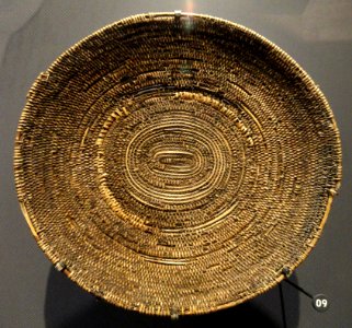 Close-coiled parching tray, 1000 BC - 500 AD, Kane County, Utah, plant material - Natural History Museum of Utah - DSC07332