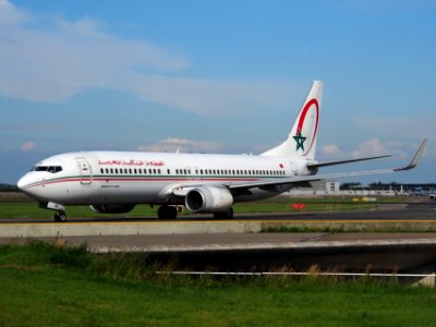 CN-RNP Boeing 737-8B6(WL) Royal Air Maroc taxiing at Schiphol (AMS - EHAM), The Netherlands, 18may2014, pic-2
