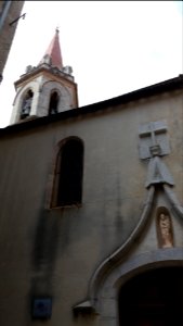 Clocher et porte de l'église Saint-André - La Cadière d'Azur