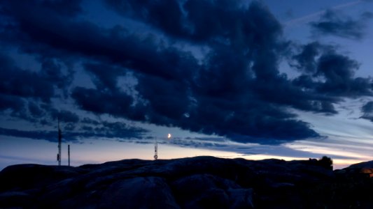Cliffs at Kolleröd beach at night 4
