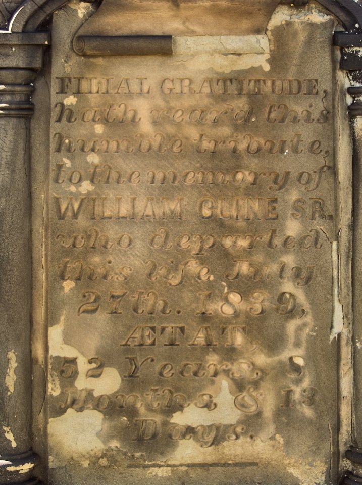 Cline (William Sr.), Brush Creek Cemetery, 2015-10-26, 03