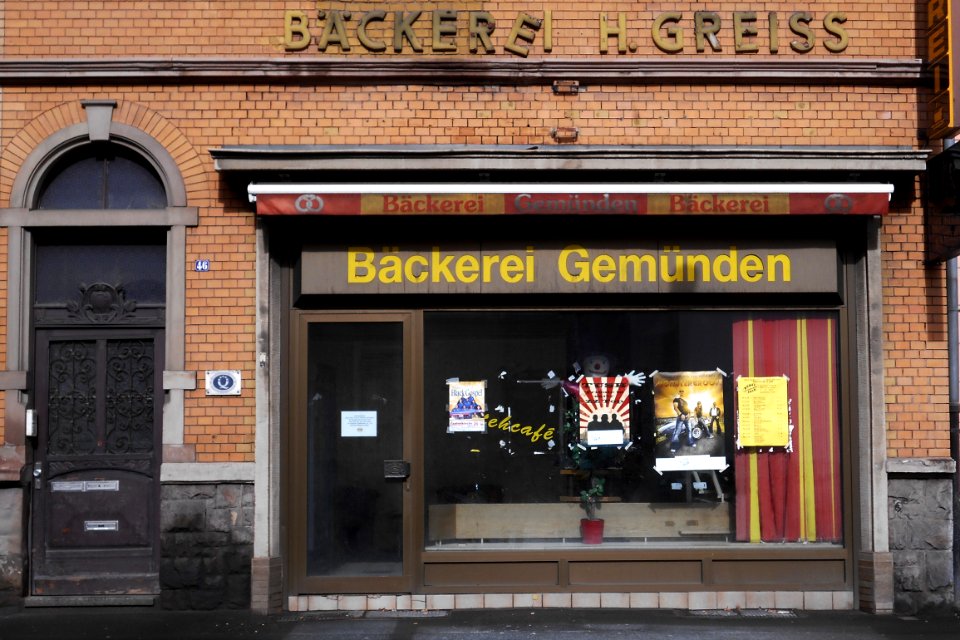 Closed bakery in Bad Kreuznach