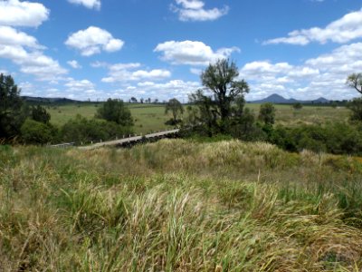 Closed road bridge over Teviot Brook at Kagaru, Queensland