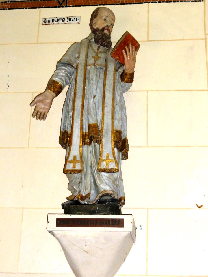 Cliponville (Seine-Mar.) église, statue 01 un saint