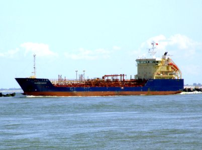 Clipper Nadja IMO 9122112 leaving Port of Rotterdam, Holland 08-Jul-2007