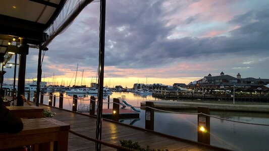 Marina skies sunset