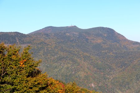 Clingmans Peak viewed from Graybeard Mountain Overlook, Oct 2016