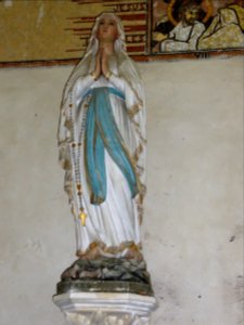 Cliponville (Seine-Mar.) église, statue 14 la Vierge au Rosaire