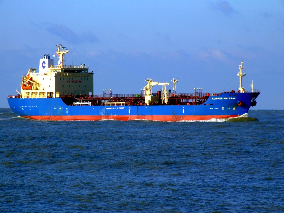 Clipper Krystal IMO 9330020 approaching Port of Rotterdam, Holland 25-Jan-2007