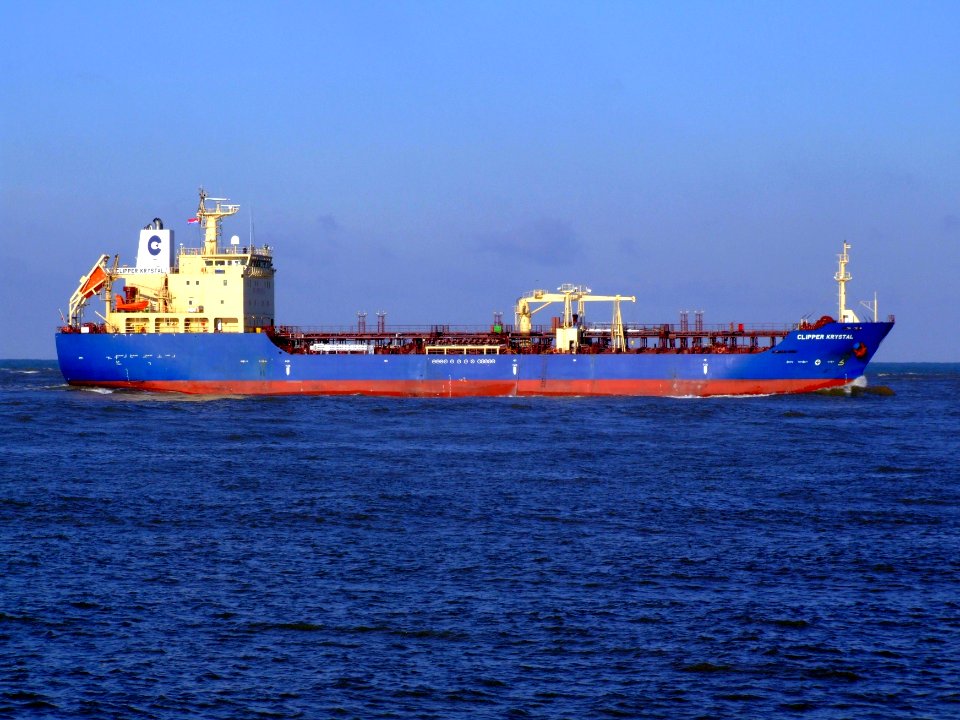Clipper Krystal p4 approaching Port of Rotterdam, Holland 25-Jan-2007