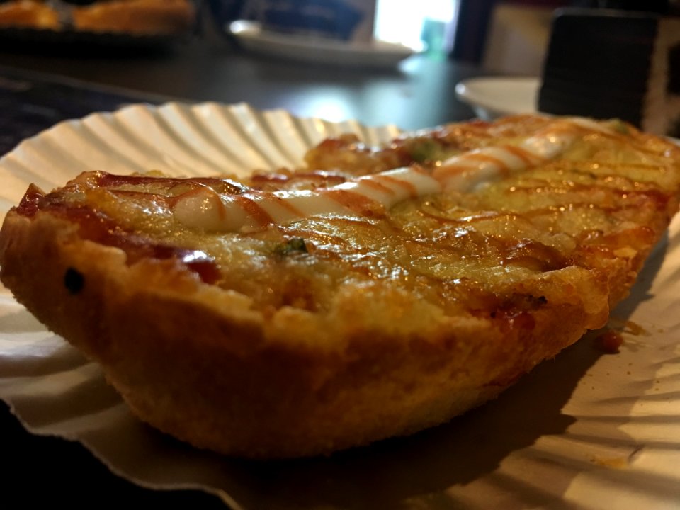 Close-up of garlic bread