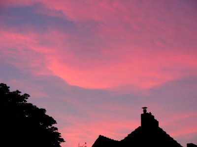 Clouds during sunset in Berlin-Hakenfelde 2019-06-15 01