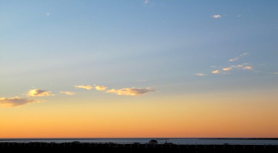 Clouds and sunset on Coral beach WA photo