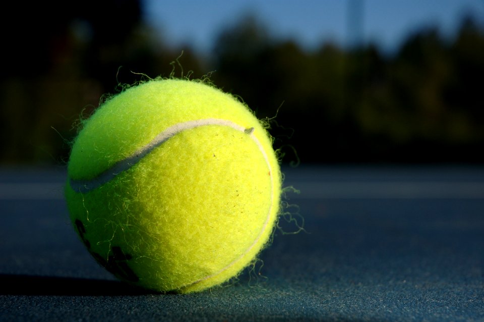 Closeup of a tennis ball (2)
