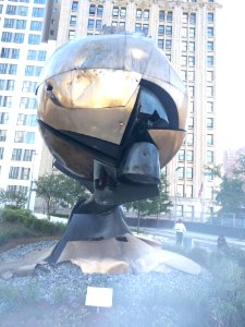 Closer shot of The Sphere jeh