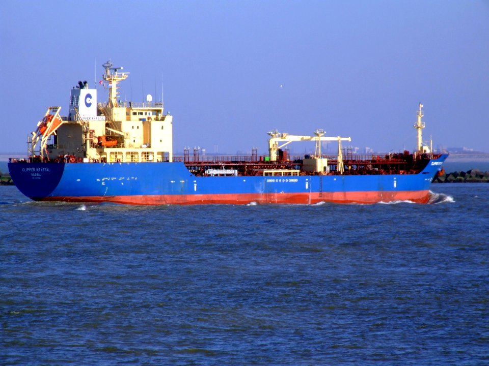 Clipper Krystal p5 approaching Port of Rotterdam, Holland 25-Jan-2007