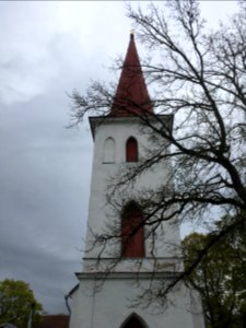 Closeup of St Johns church in Haapsalu photo