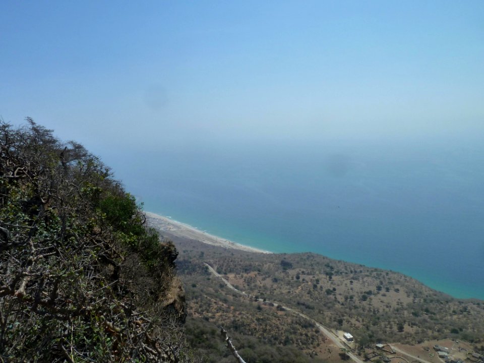 Cliff near dalkut view direction oman