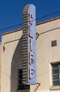 Cliff Theater (Wray) sign 2